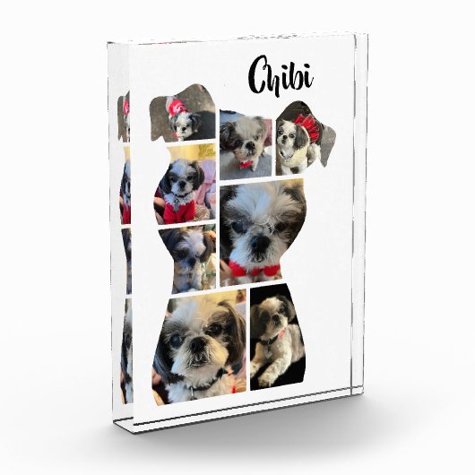 愛犬ファミリー犬の記念撮影コラージブロック フォトブロック (左)