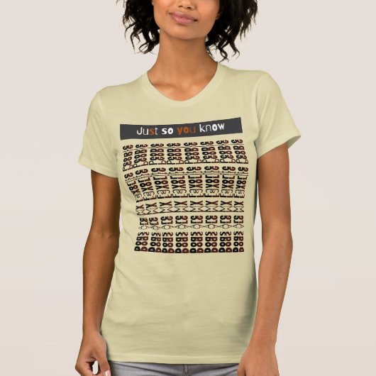 愛犬ファーストな隠しメッセージTシャツ Tシャツ (正面)