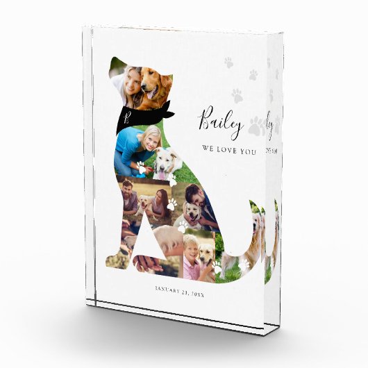 愛犬フォトコラージペットメモリアル フォトブロック (右)