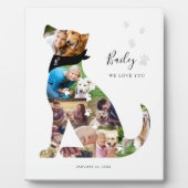 愛犬フォトコラージペットメモリアル フォトプラーク (正面)