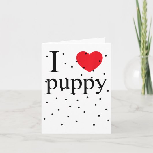 愛犬プリントTシャツ 犬 ペットオーナー 子犬愛 カード (正面)