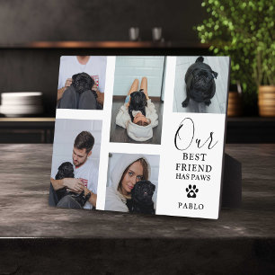 「愛犬ベストフレンド」ペット写真グリッド メモリアルギフト フォトプラーク