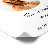 愛犬ペットのシグネチャーカクテル ミニマルウェディングバー ポスター (角)