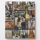 愛犬ペットロス記念ギフトフォトコラージュ フォトプラーク (正面)