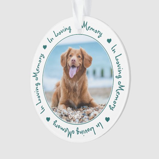 愛犬ペット記念碑 オーナメント (正面)