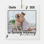 愛犬ペット記念碑 セラミックオーナメント (裏面)