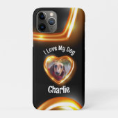 愛犬ペット輝くハート Case-Mate iPhoneケース (裏)