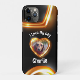 愛犬ペット輝くハート iPhone 11 PROケース