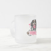 愛犬ママのマグ フロストグラスマグカップ (正面左)