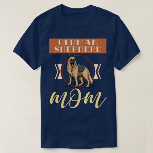 愛犬ママ母の日ドイツの羊飼い Tシャツ (デザイン正面)