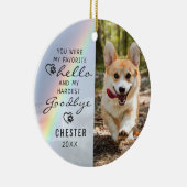 愛犬メモリアルお気に入りのハローフォトレインボー セラミックオーナメント (右)