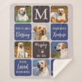 愛犬メモリアルカラーズモダン6枚の写真 シェルパブランケット (正面)