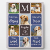 愛犬メモリアルカラーズモダン6枚の写真 フォトプラーク (正面)