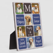 愛犬メモリアルカラーズモダン6枚の写真 フォトプラーク (側面)