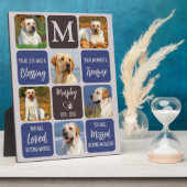 愛犬メモリアルカラーズモダン6枚の写真 フォトプラーク (側面)