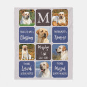 愛犬メモリアルカラーズモダン6枚の写真 フリースブランケット (正面)