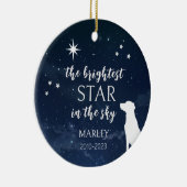 愛犬メモリアルフォト オリジナルデザイン セラミックオーナメント (右)