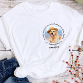 愛犬メモリアルポープリントシンプルシック写真 Tシャツ