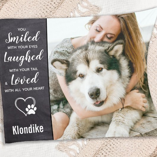 愛犬メモリアル悔やみや弔慰引用文写真 フリースブランケット