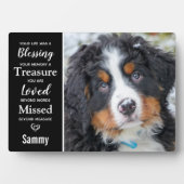 愛犬メモリアル記念キープサケ写真 フォトプラーク (正面)