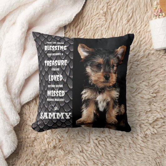 愛犬メモリアル詩2写真 クッション (ブランケット)