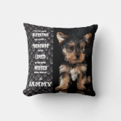 愛犬メモリアル詩2写真 クッション (正面)