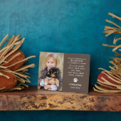 愛犬メモリアル　写真と名前でオリジナルデザイン フォトプラーク (側面)