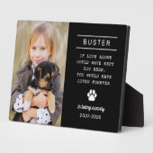 愛犬メモリアル　写真入りオリジナルペットメモリアル フォトプラーク (側面)