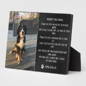 愛犬メモリアル　愛する記憶　ペットプレート フォトプラーク (側面)