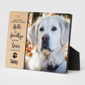 愛犬メモリアル 愛犬写真 木目調 思い出のペット フォトプラーク (側面)