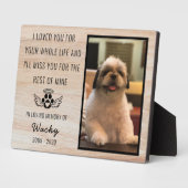 愛犬メモリアル 追憶 愛を込めて フォトプラーク (側面)