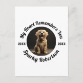 愛犬メモリー＆追悼デザイン ポストカード (正面)