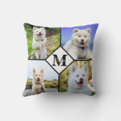愛犬モノグラムフォトコラージュ クッション (裏面)