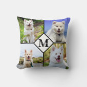 愛犬モノグラムフォトコラージュ クッション (正面)
