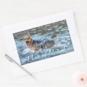 愛犬向け犬のデザイン|過去記事 長方形シール (封筒)