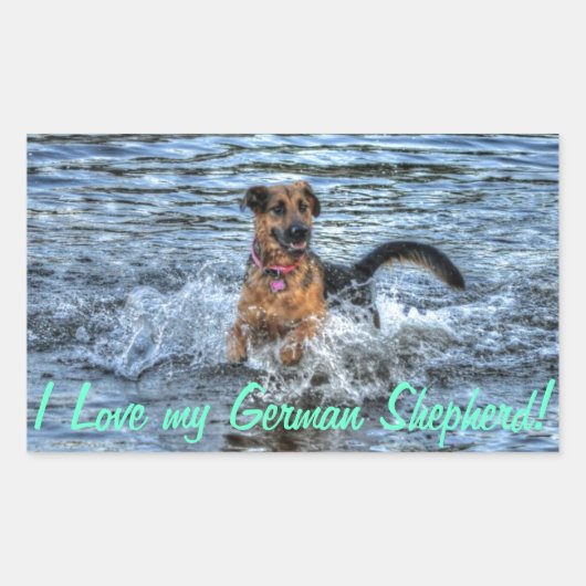 愛犬向け犬のデザイン|過去記事 長方形シール (正面)