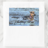 愛犬向け犬のデザイン|過去記事 長方形シール (バッグ)