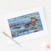 愛犬向け犬のデザイン|過去記事 長方形シール (封筒)