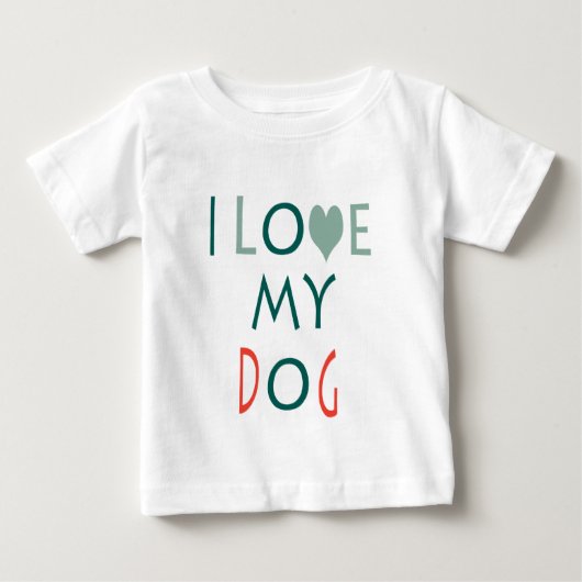 愛犬大好きベビーTシャツ ベビーTシャツ (正面)