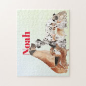 愛犬家おもしろいパーソナルジグソーパズル ジグソーパズル (縦)