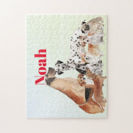 愛犬家おもしろいパーソナルジグソーパズル ジグソーパズル