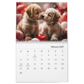 愛犬家かわいい子犬カレンダー カレンダー (2月 2027)