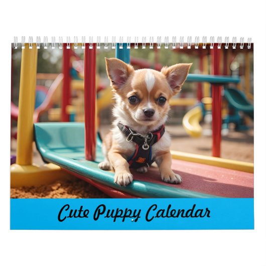 愛犬家かわいい子犬カレンダー カレンダー (カバー)