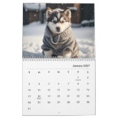 愛犬家かわいい子犬カレンダー カレンダー (1月 2027)
