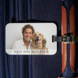 愛犬家のお父さん専用 オリジナルフォト トラベルグッズ ラゲッジタグ