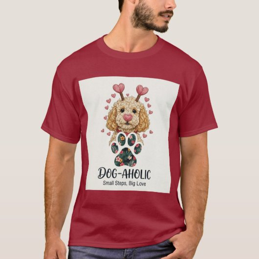 愛犬家のかわいいTシャツ Tシャツ (正面)
