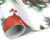 愛犬家のために包むクリスマスのクリスマスのプレゼント ラッピングペーパー (ロールコーナー)