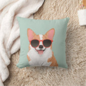 愛犬家のためのかわいい微笑のペンブロークのウェルシュコーギー クッション (ブランケット)
