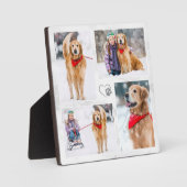 愛犬家のためのオーダーメイド現代ペット写真コラージュ フォトプラーク (正面)