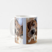 愛犬家のためのカスタムフォト3枚入り コーヒーマグカップ (正面左)